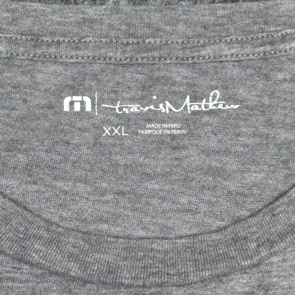 TravisMathew T-Shirt Lot 2 XXL Black Gray Golf Cart Palm Tree Graphic‎ Tee - Picture 9 of 14